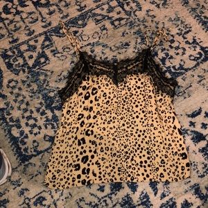 Cheetah Lace top
